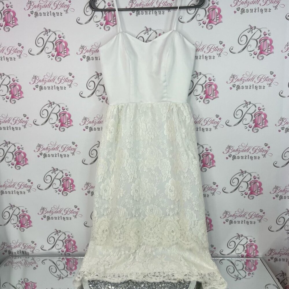 Gordon dress lace Lacie floral long style Elegant White Lace Dress